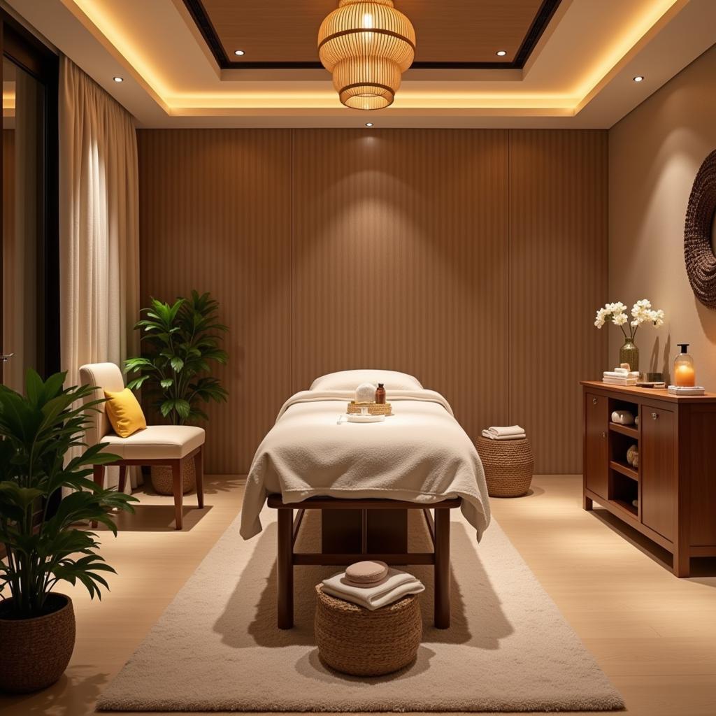 Relaxing Spa Treatment Room in Gurgaon