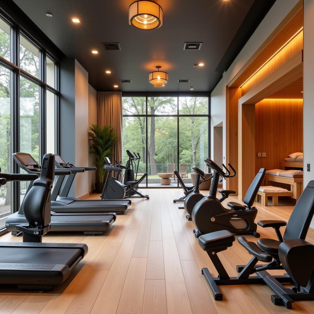 Modern gym and spa facilities