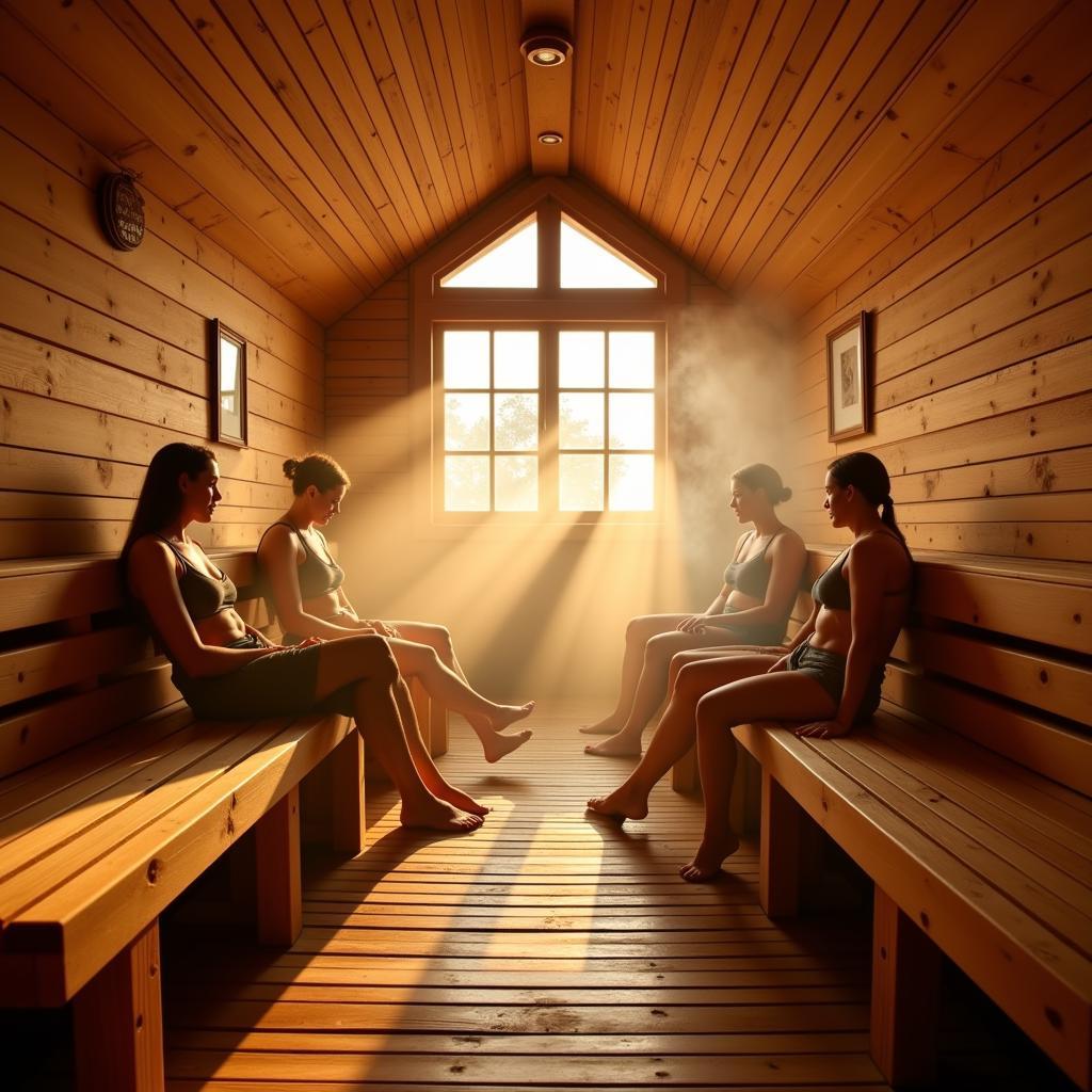 Relaxing in the Traditional Finnish Sauna at Haikko Manor Spa