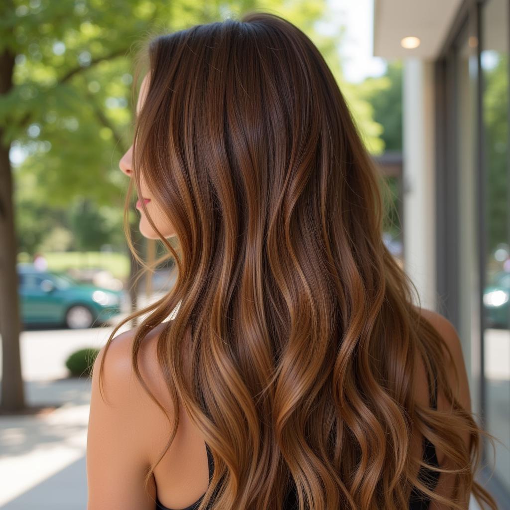 Healthy, Shiny Hair After Spa Treatment