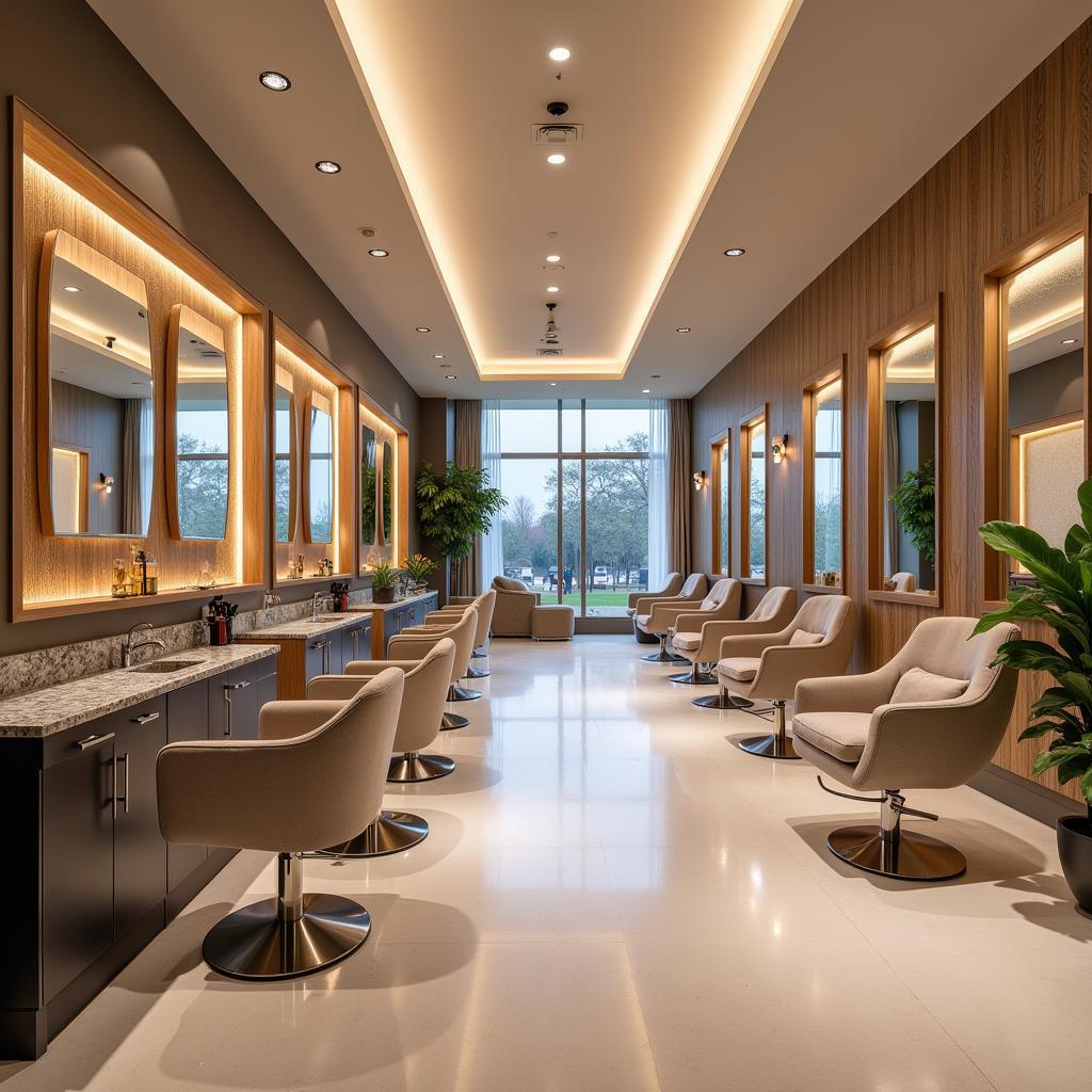 Luxurious Interior of a Hi Lites Salon and Spa