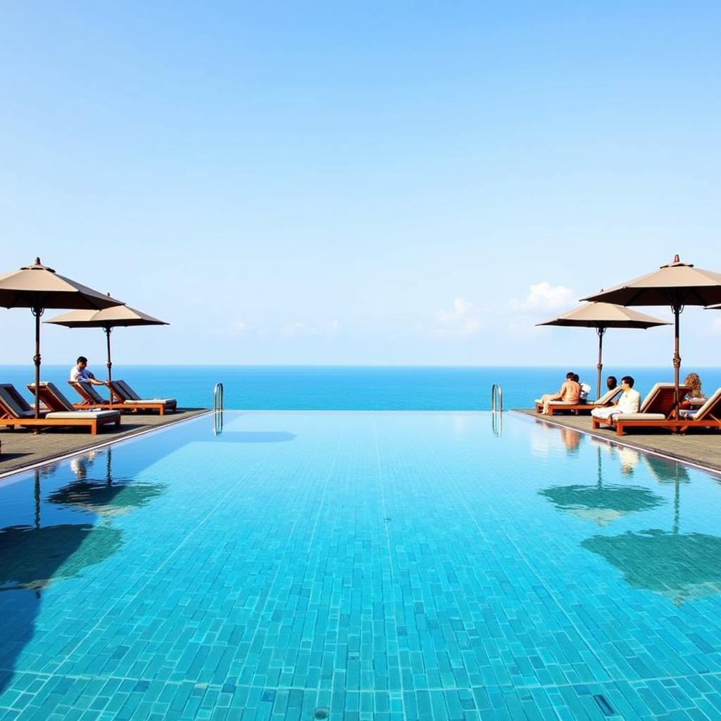 Hilton Hua Hin Resort & Spa Infinity Pool Overlooking Ocean