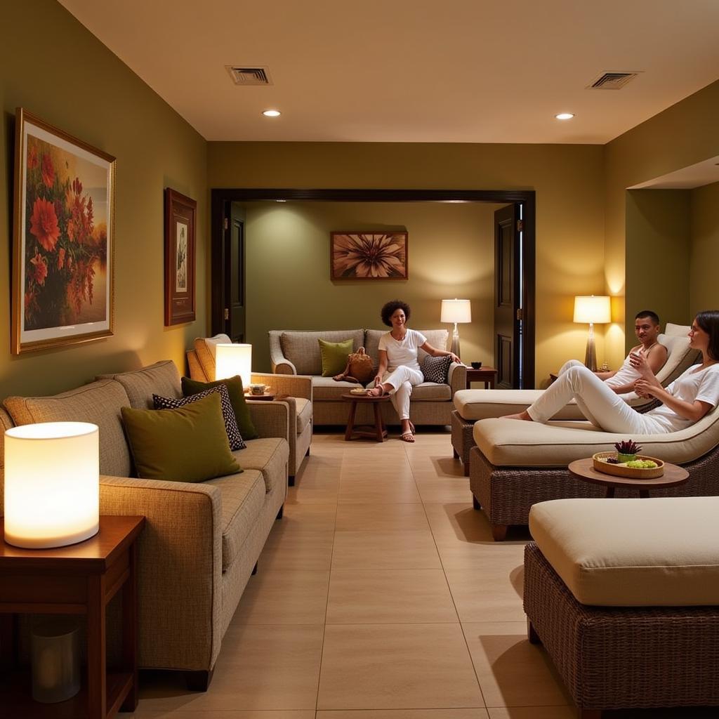 Serene Relaxation Area at the Hilton Myrtle Beach Resort Spa