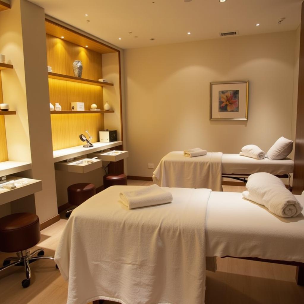 Relaxing Spa Treatment Room at Hilton Strathclyde