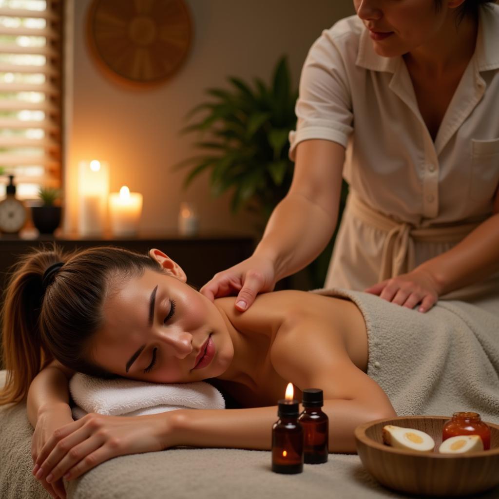 Holistic Spa Treatment with Aromatherapy Massage