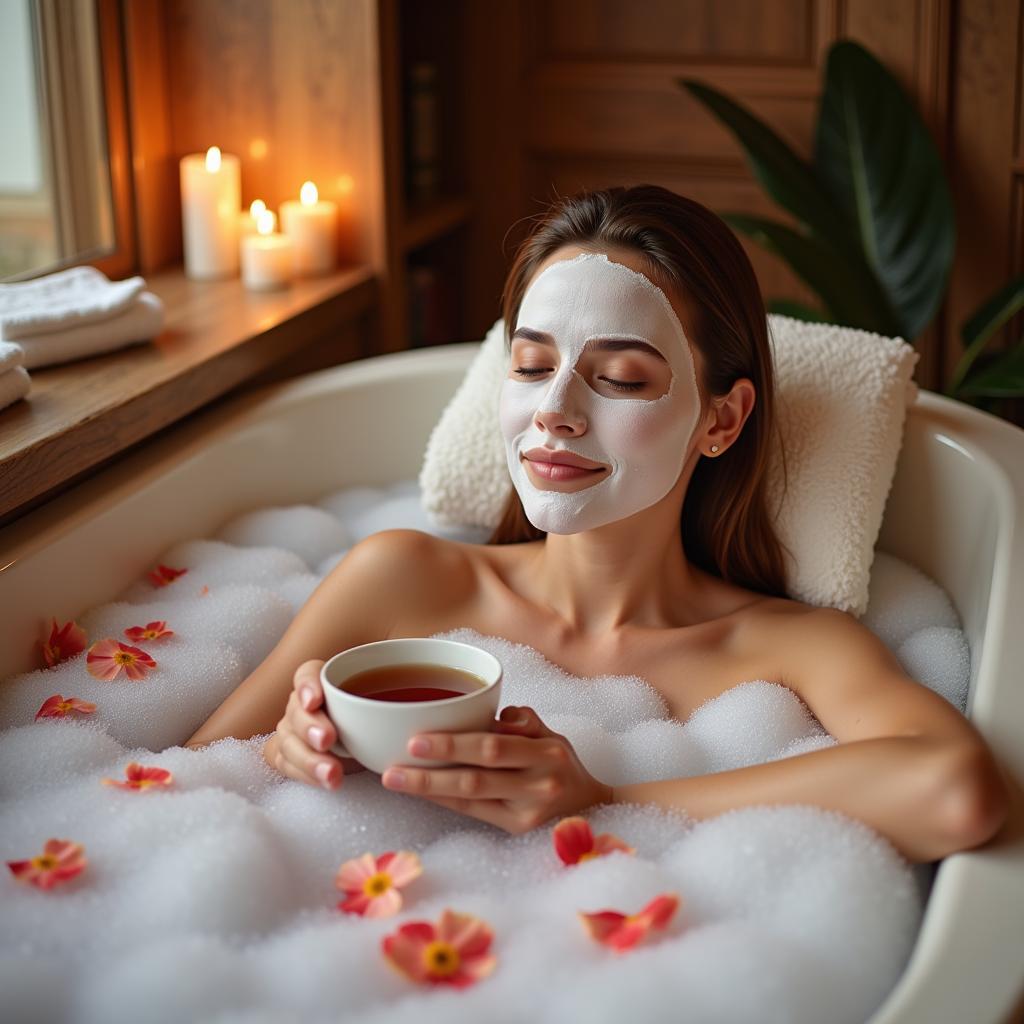 Creating a relaxing home spa day