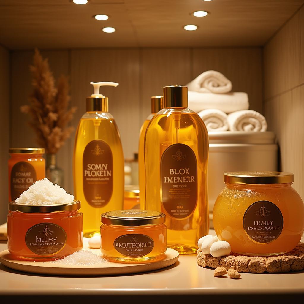 Honey-Based Spa Products Display