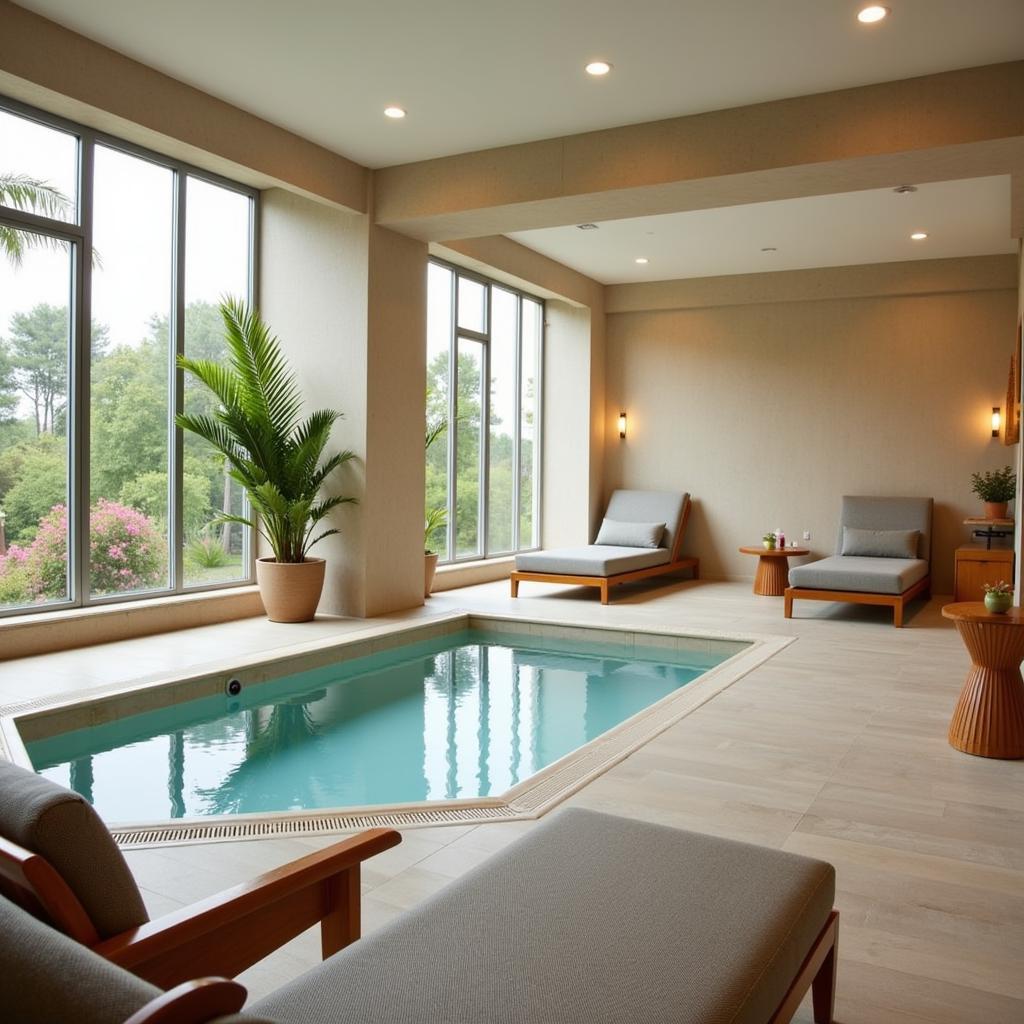 Tranquil Relaxation Area at the Hotel de France Jersey Spa