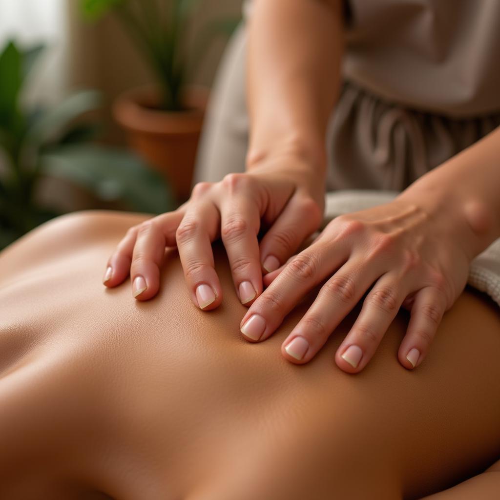 Traditional Ayurvedic massage at Hotel Sandhya Spa Manali