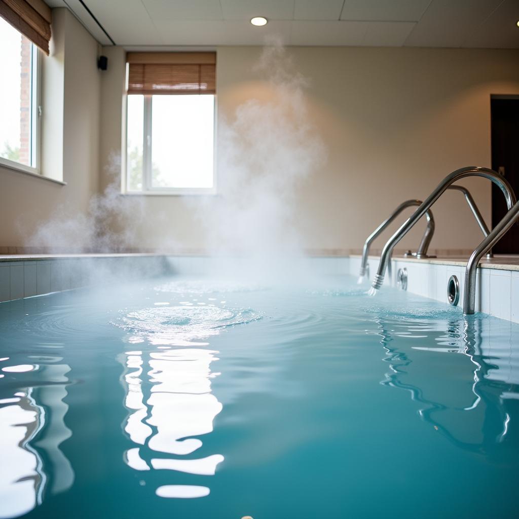 Hydrotherapy Pool at Therapeutic Spa - Relaxing in a hydrotherapy pool