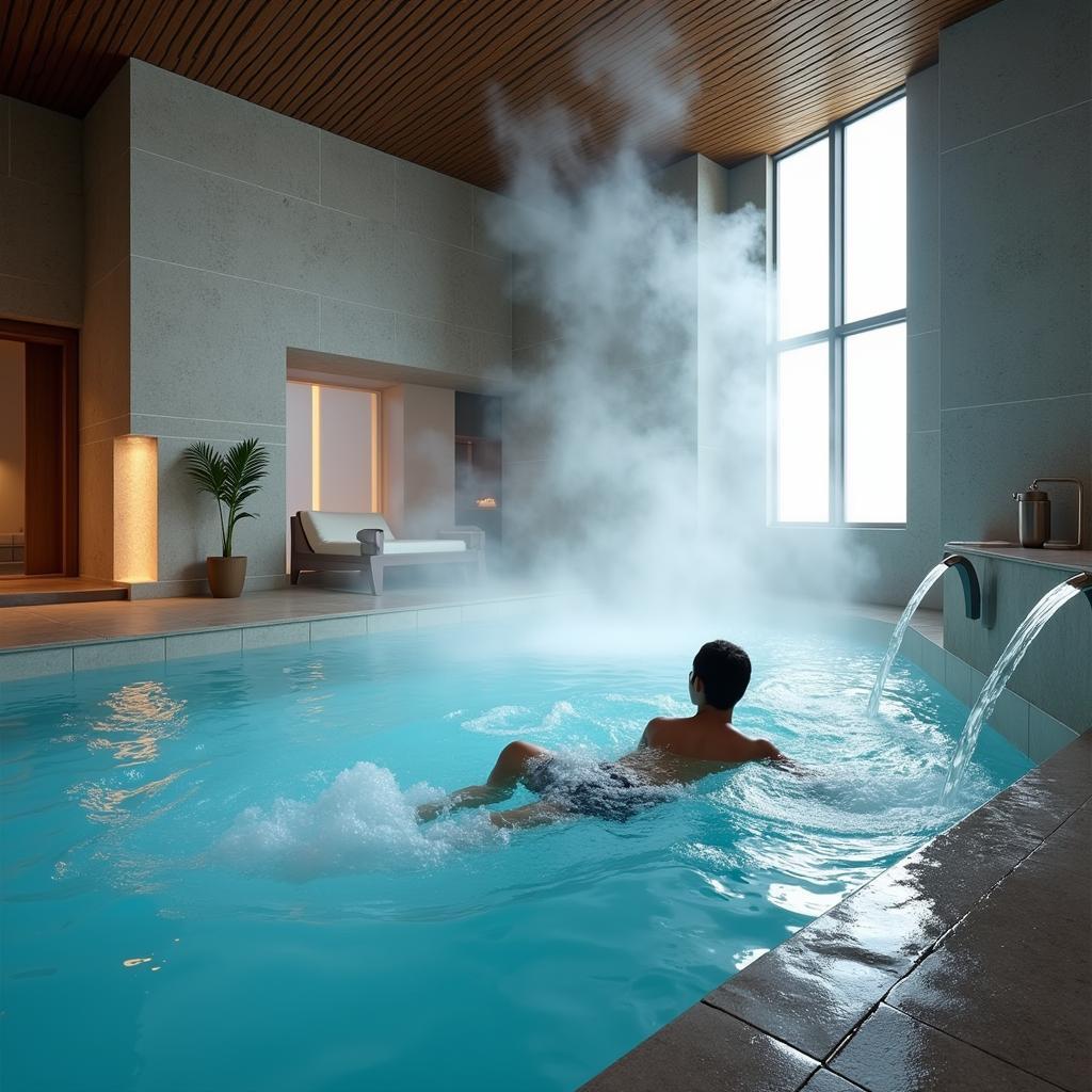 Hydrotherapy pool for pain management and relaxation