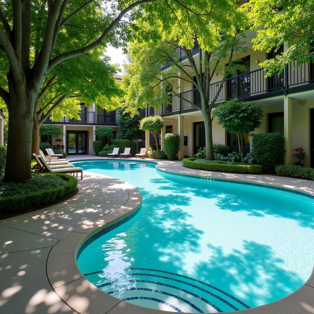 Tranquil Infiniti Hotel Pool Area