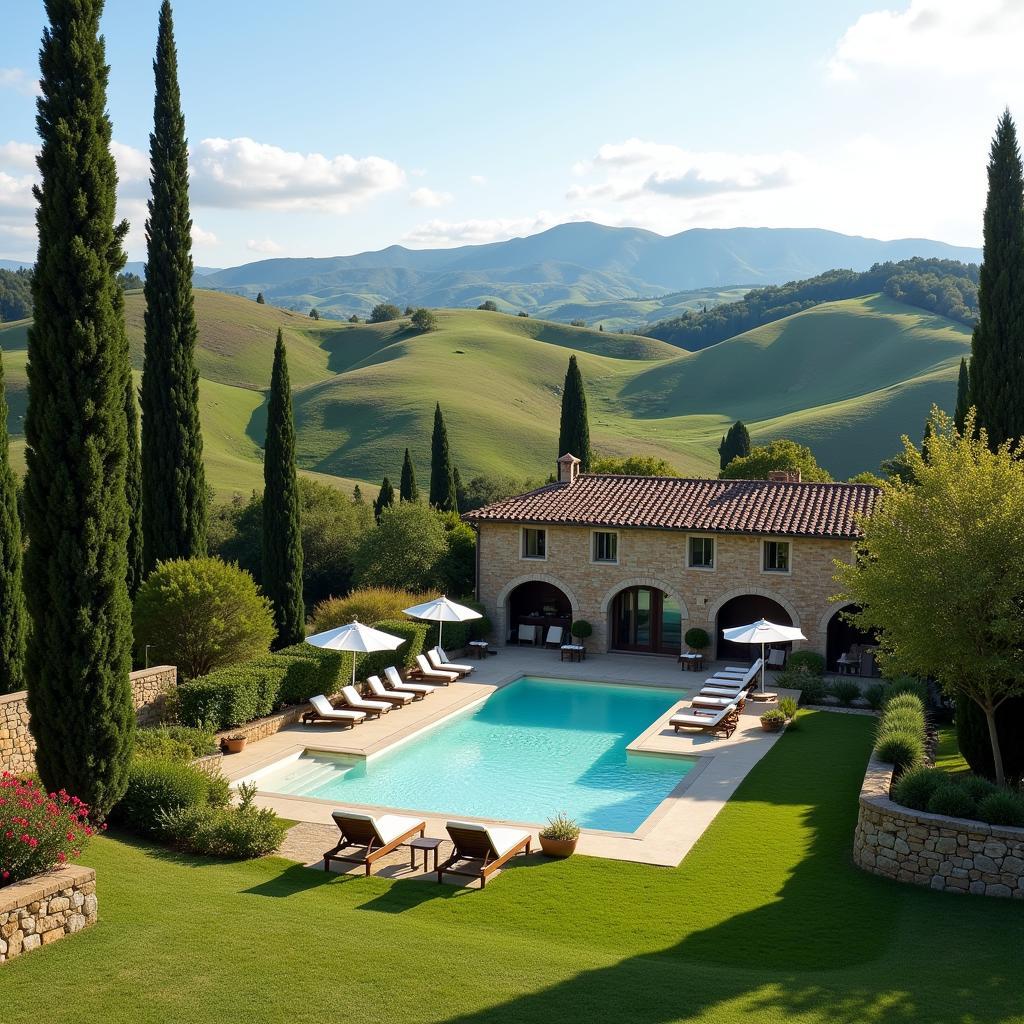 Relaxing Italian Spa Countryside