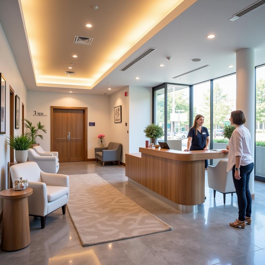 Elegant J Spa Reception Area