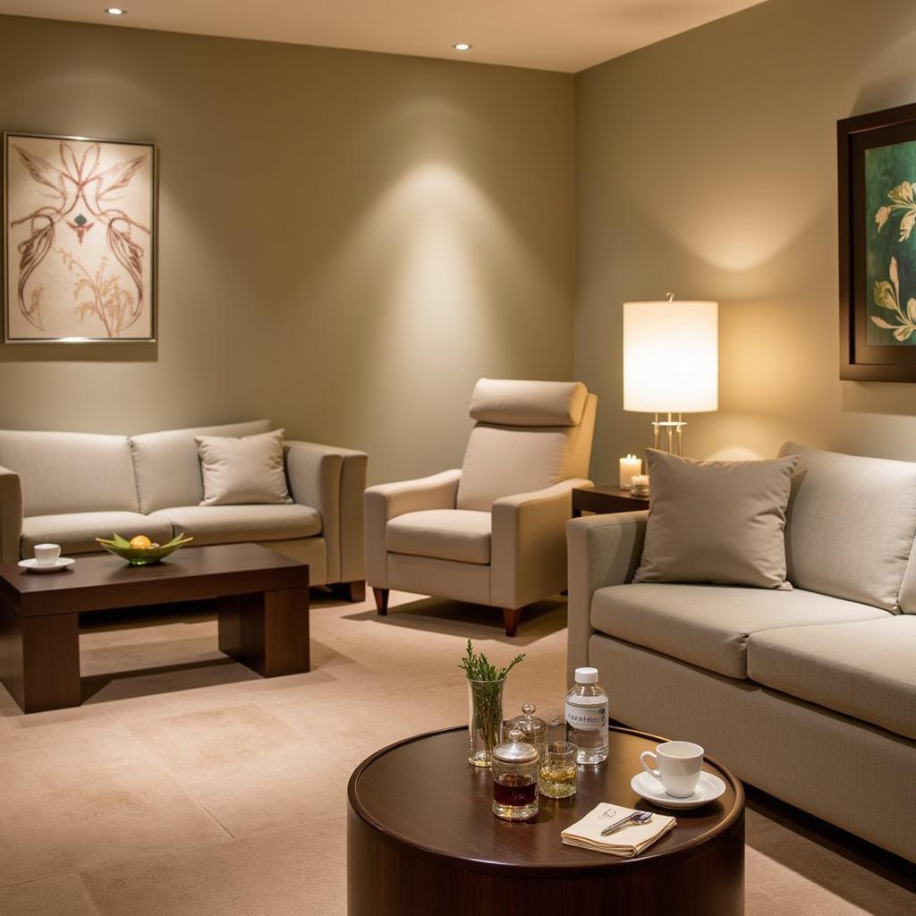 Tranquil JW Marriott Spa Relaxation Lounge