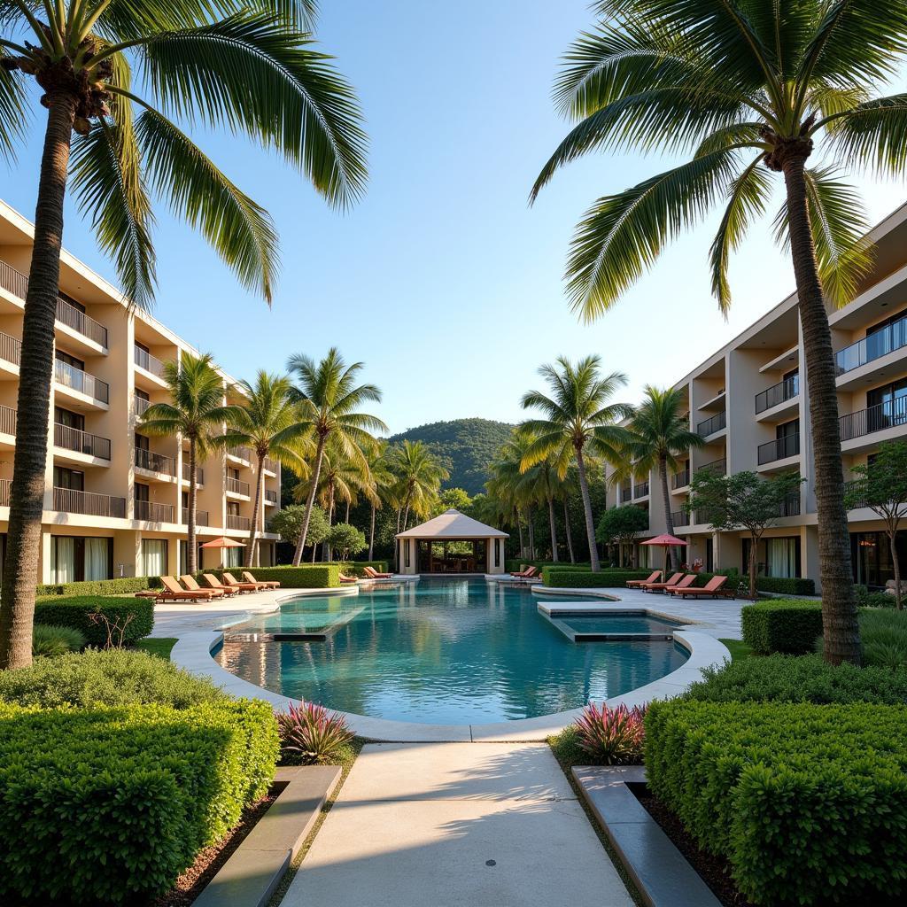 Exterior view of Kalima Resort & Spa Khao Lak showing the lush tropical landscape and modern architecture