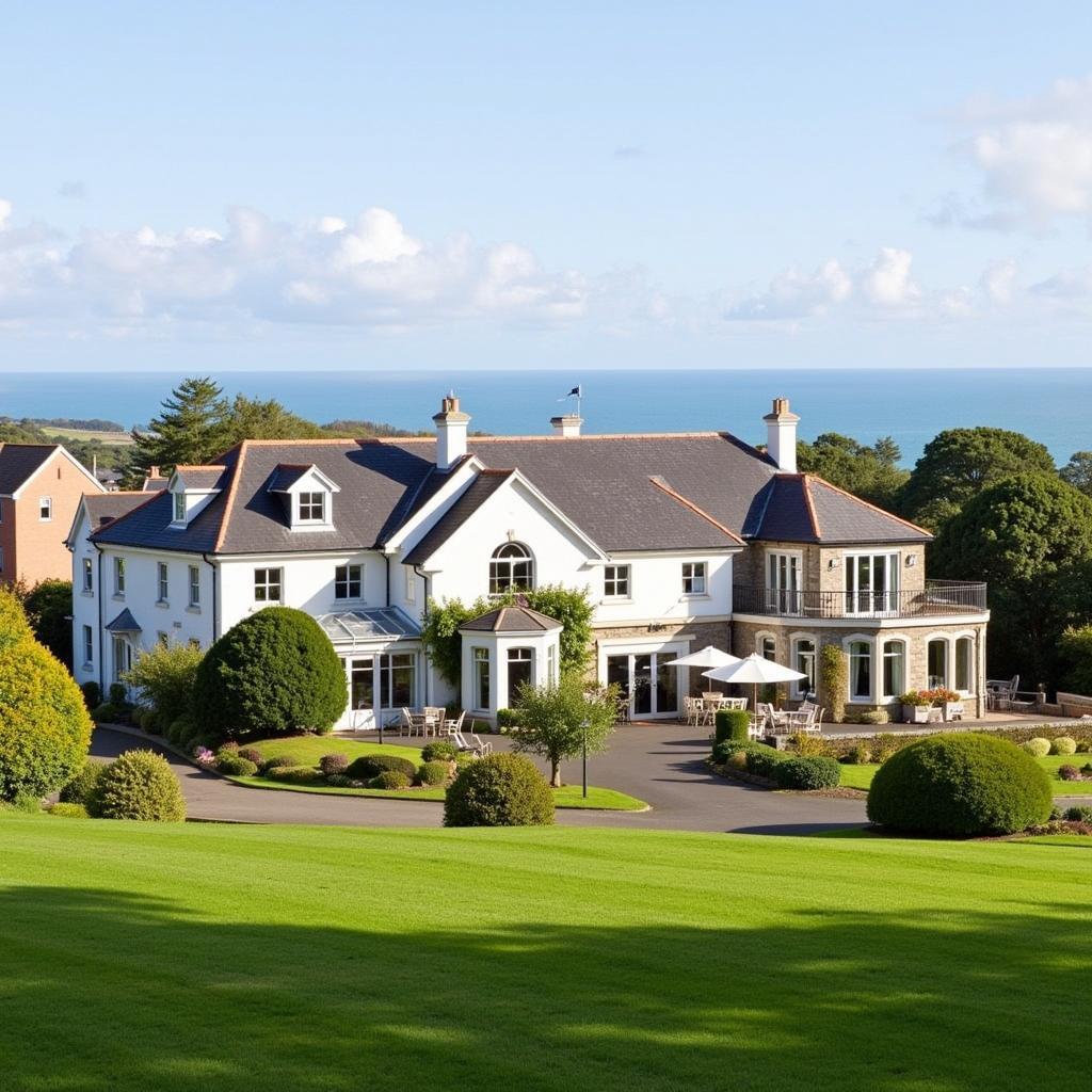 Exterior view of a Kinsale hotel and spa