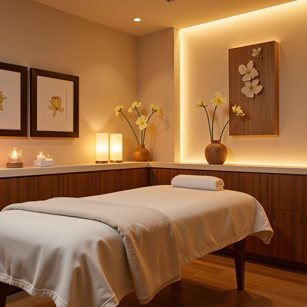 A luxurious spa treatment room in Kinsale