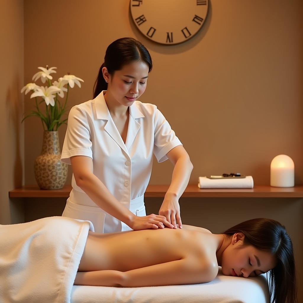 Relaxing Korean Massage Therapy at Annas Design Hotel Spa