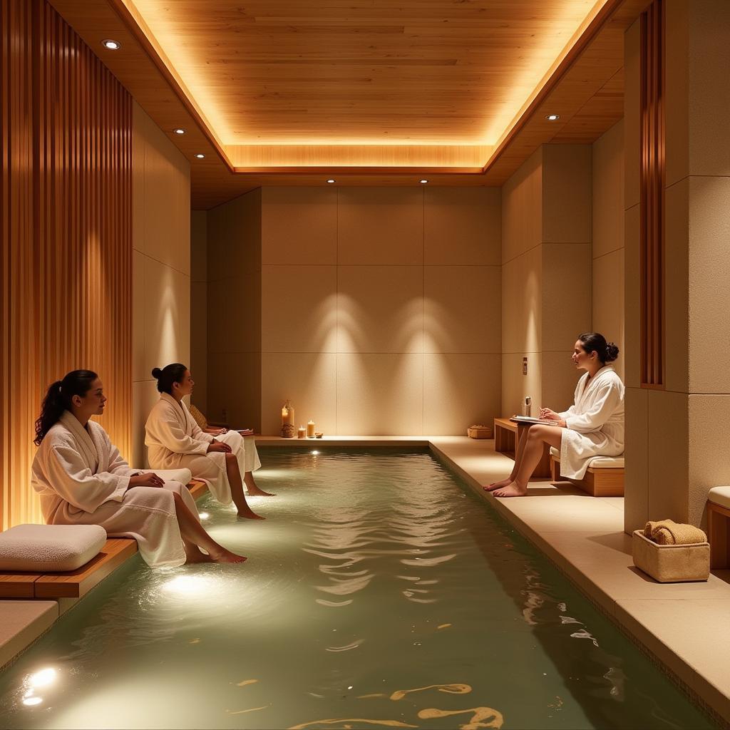 Traditional Korean Spa Interior