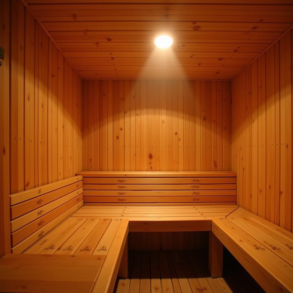 Relaxing Korean Spa Sauna Room