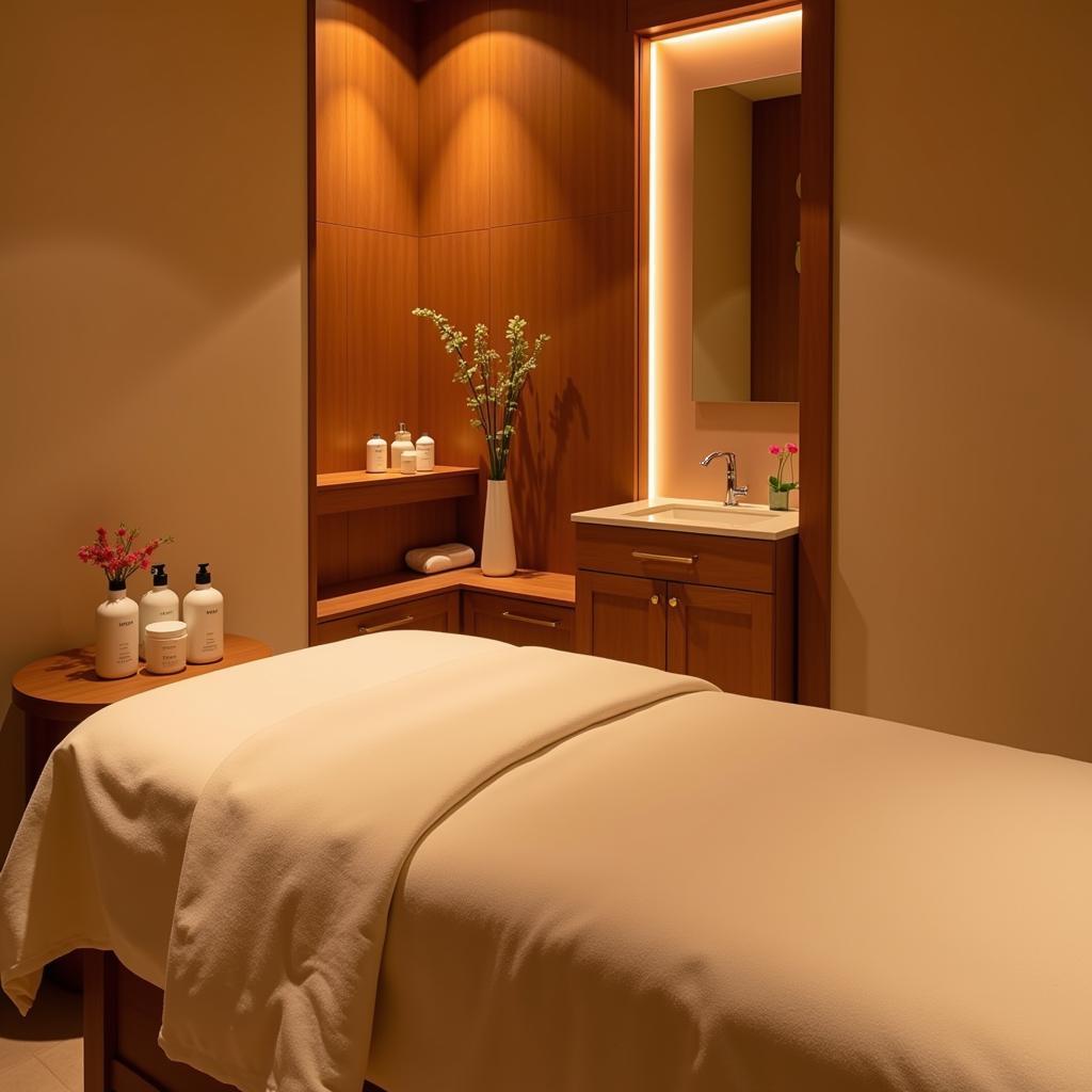 Korean Spa Treatment Room with Natural Elements