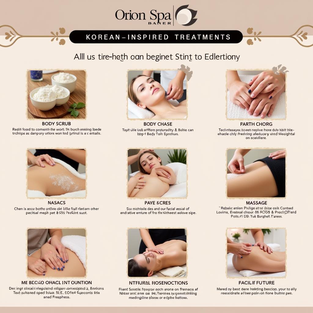 Traditional Korean Spa treatments at Orion Spa Baner