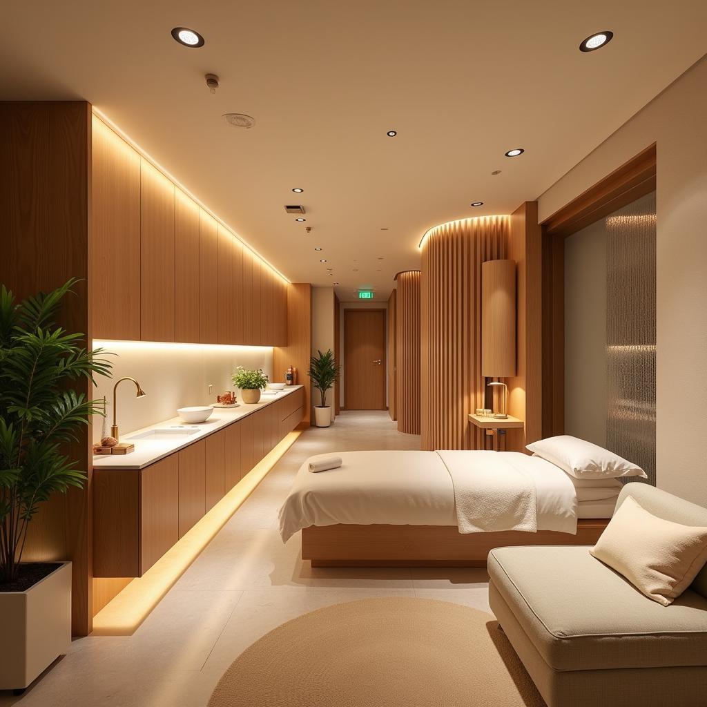 Relaxing Interior of a Korean Spa in Ulwe Commercial