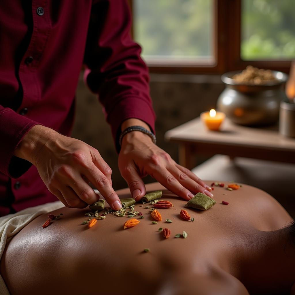 Traditional Ladakhi Herbal Massage