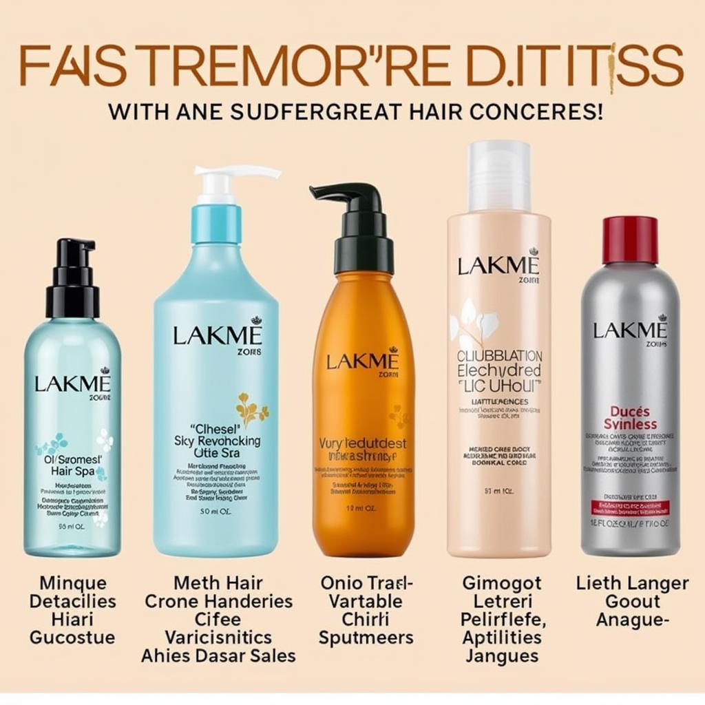 Lakme Hair Spa Product Range