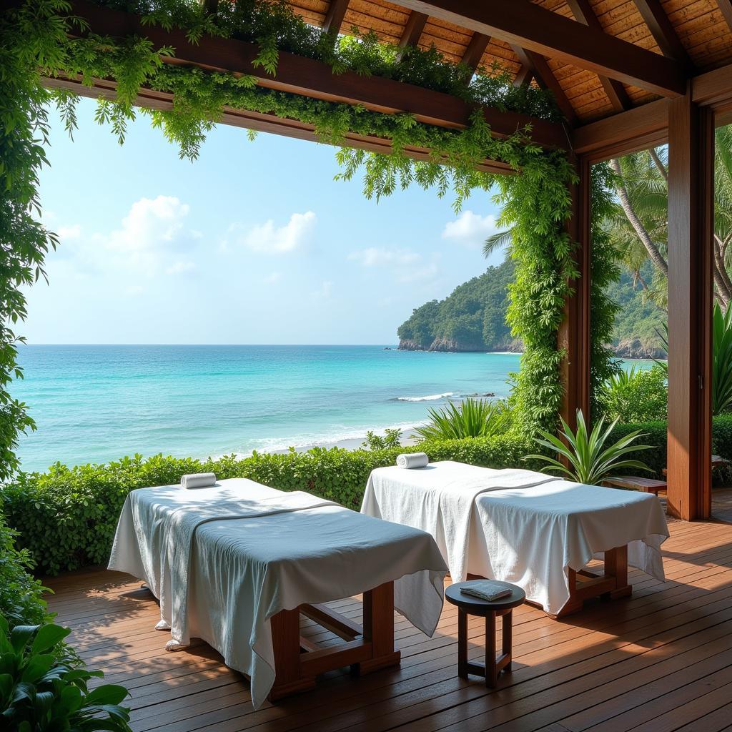 Outdoor Massage with Ocean View in Langkawi