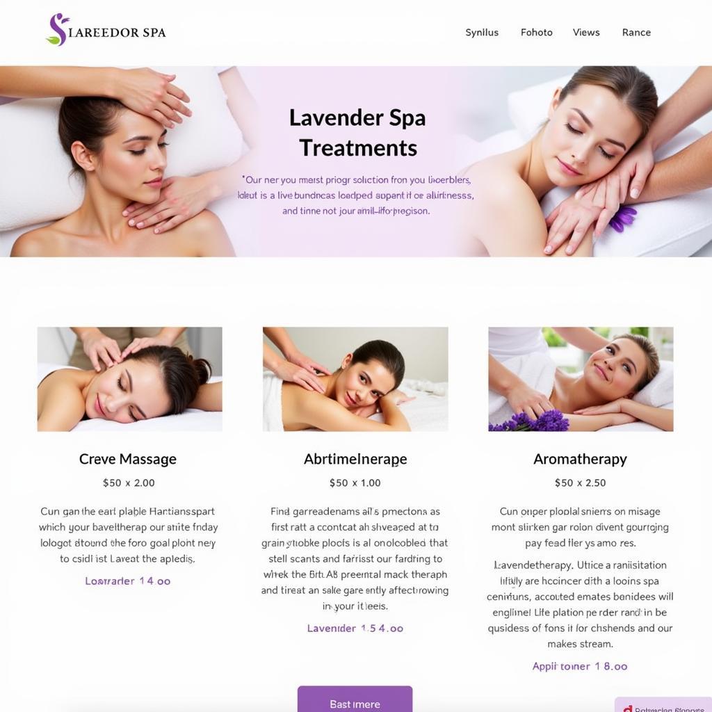 Lavender Spa Treatment Options