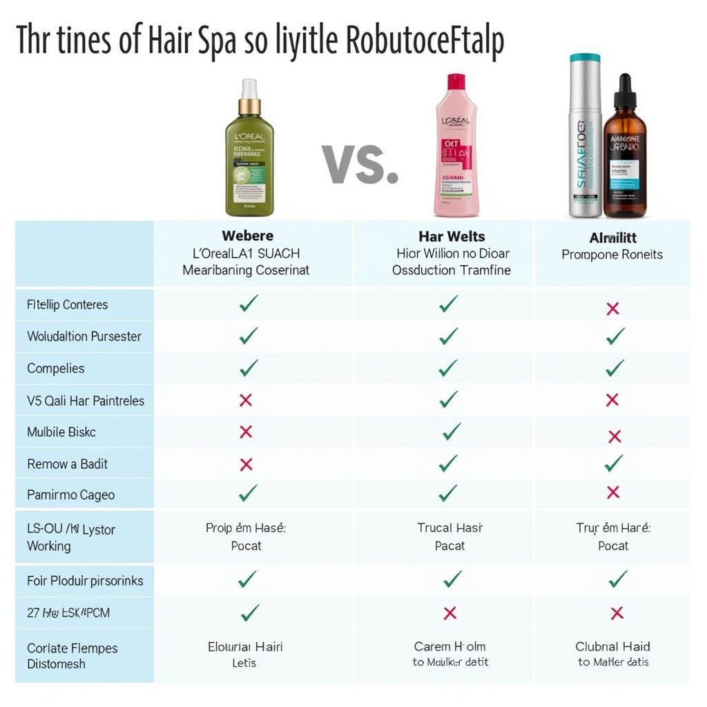 Comparing L'Oreal Hair Spa Purifying Concentrate with Other Hair Products