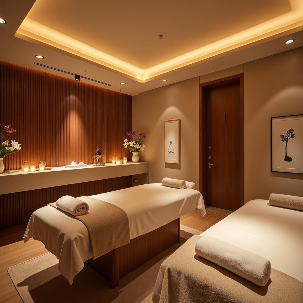 Relaxing Luthan Spa Treatment Room