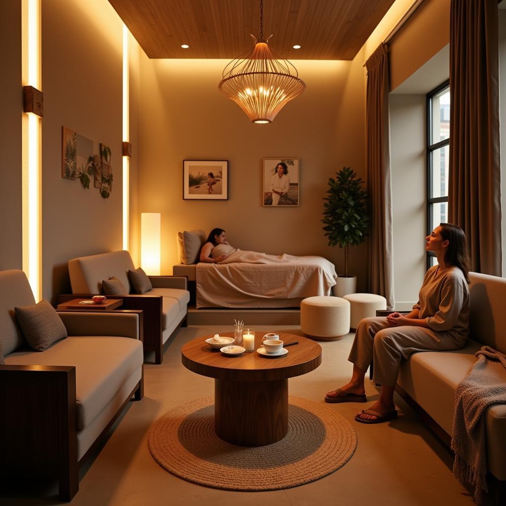 Luxurious Medical Spa Relaxation Area