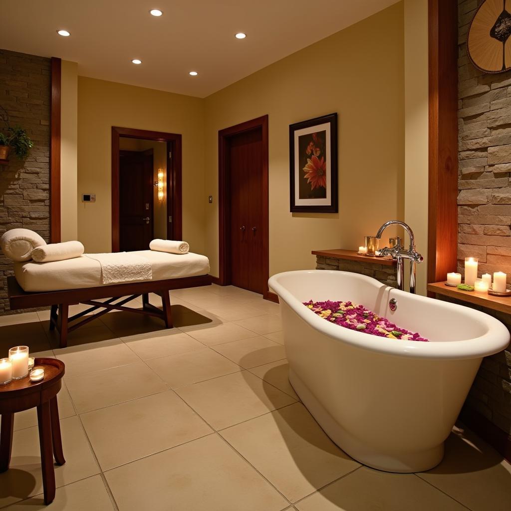 Luxurious Bali Spa Treatment Room in Juhu