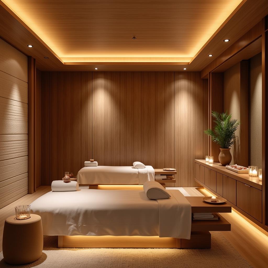 Luxurious spa interior in Kondapur with calming ambiance.