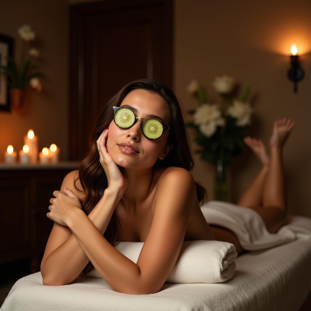 Luxurious spa treatment at a 5-star hotel