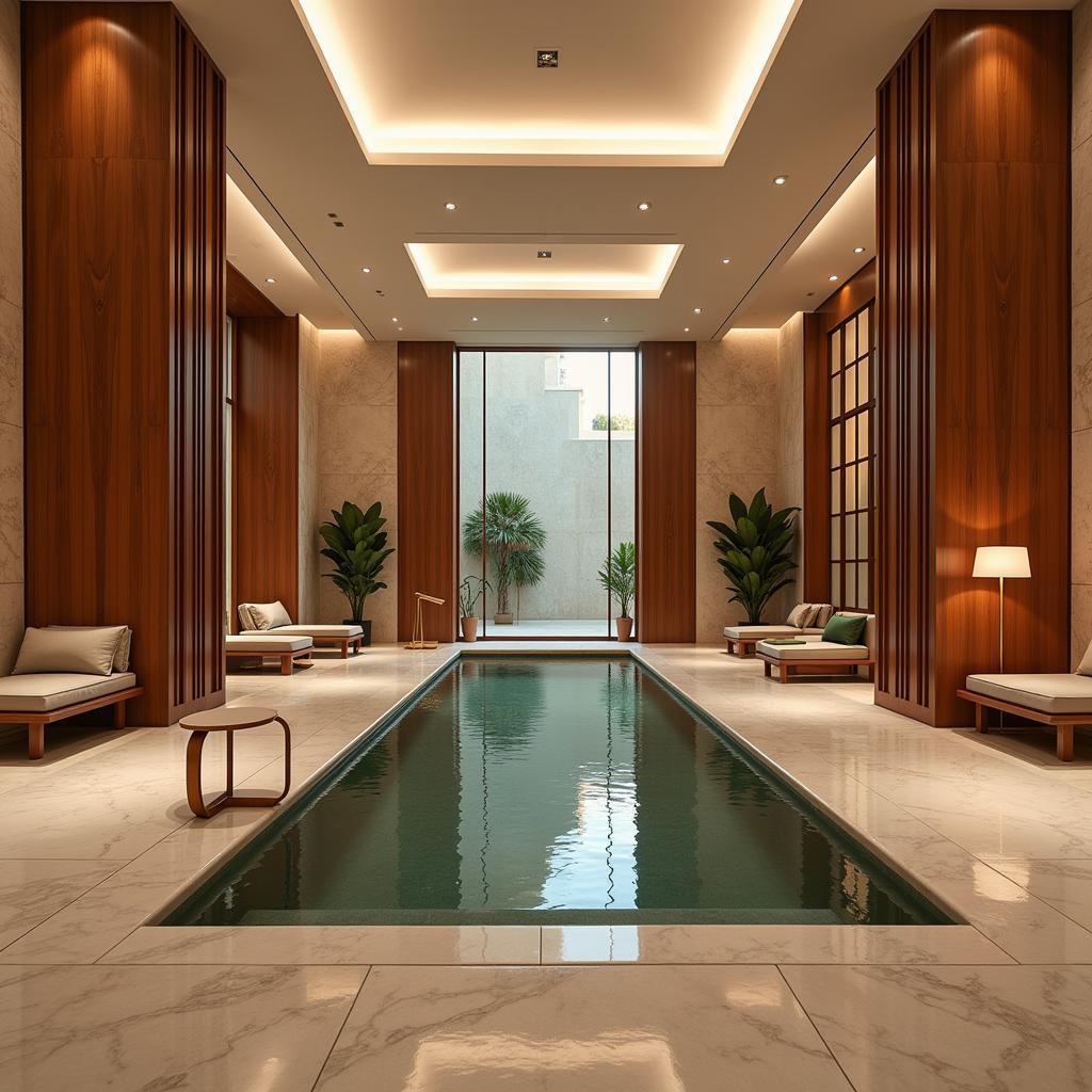 Luxurious interior of a spa in Las Vegas