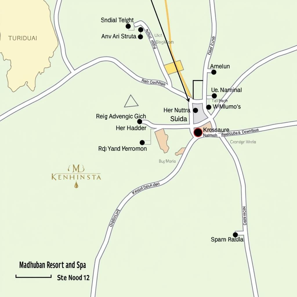 Madhuban Resort and Spa Location Map