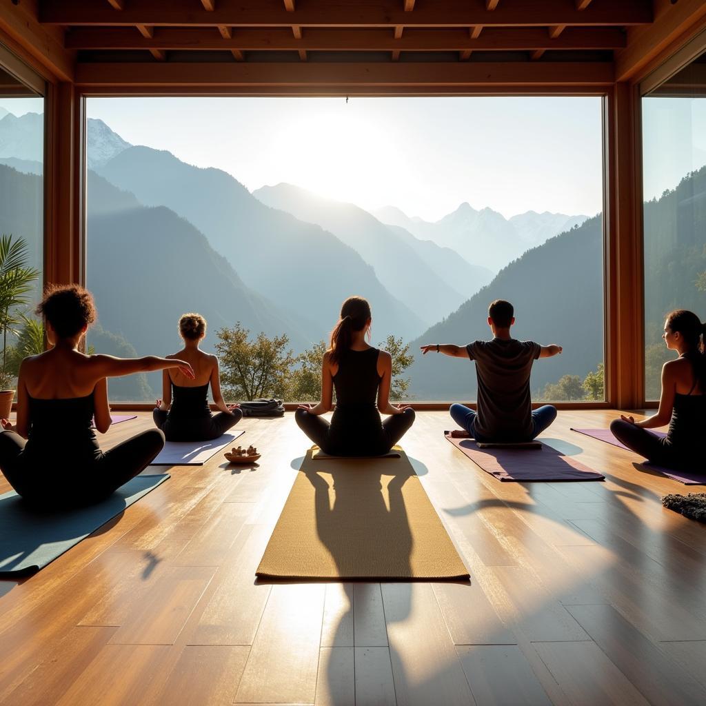 Himalayan Yoga Session at Mandala Golden Spa Resort