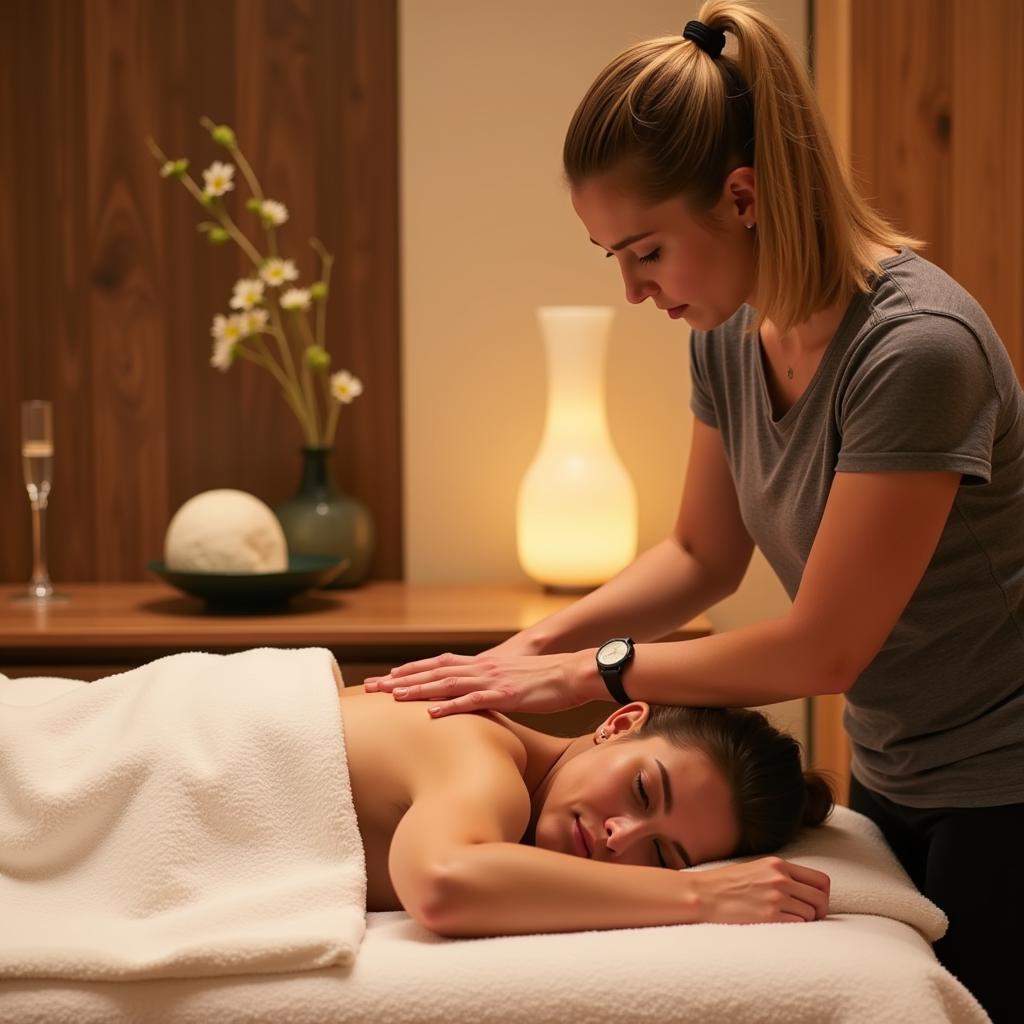 Relaxing Massage Therapy at Alpine Spa BTM