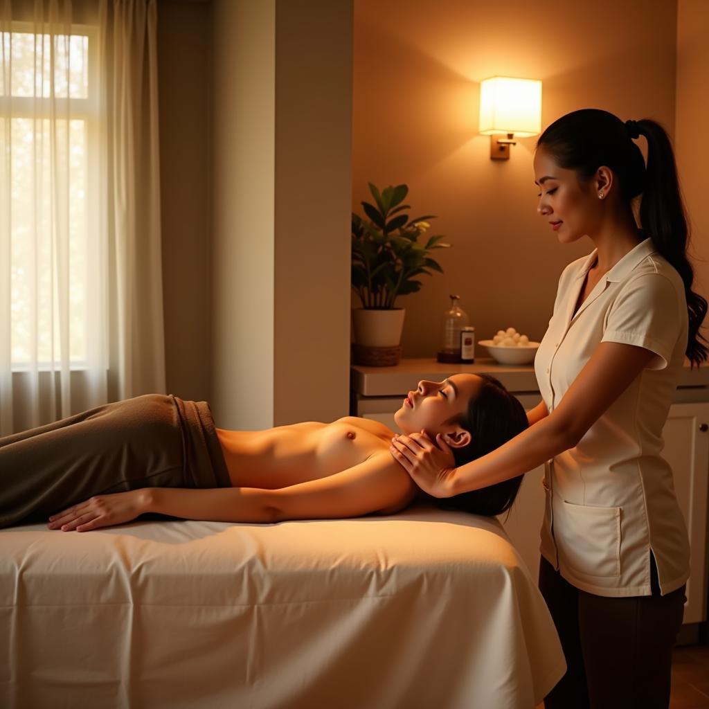 Relaxing massage therapy session in Marathahalli Commercial