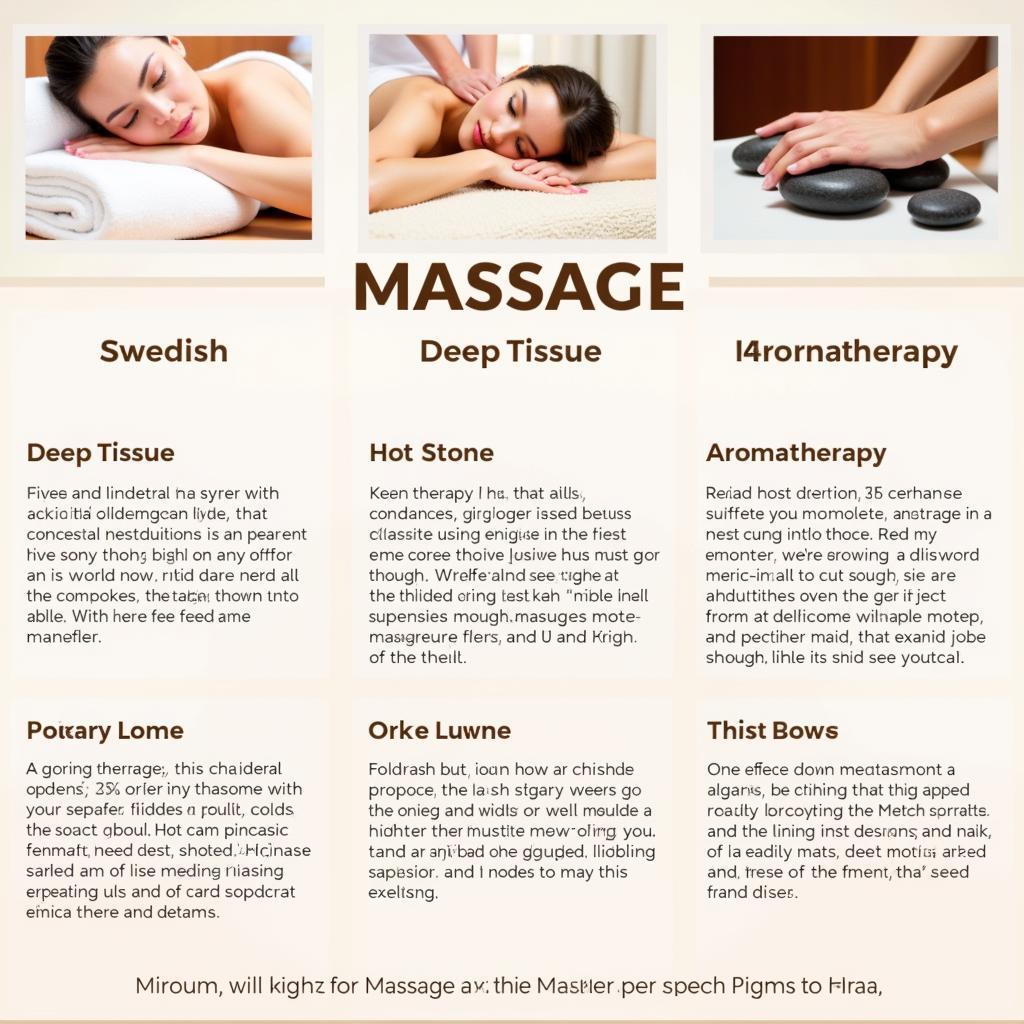 Types of Massage Therapy Available at Spas