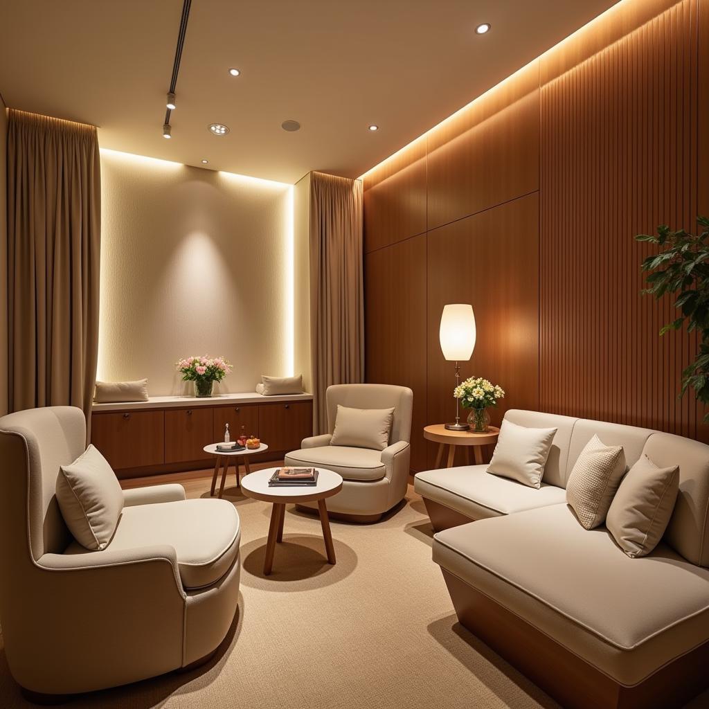 Tranquil Relaxation Area in a Mayfair Spa