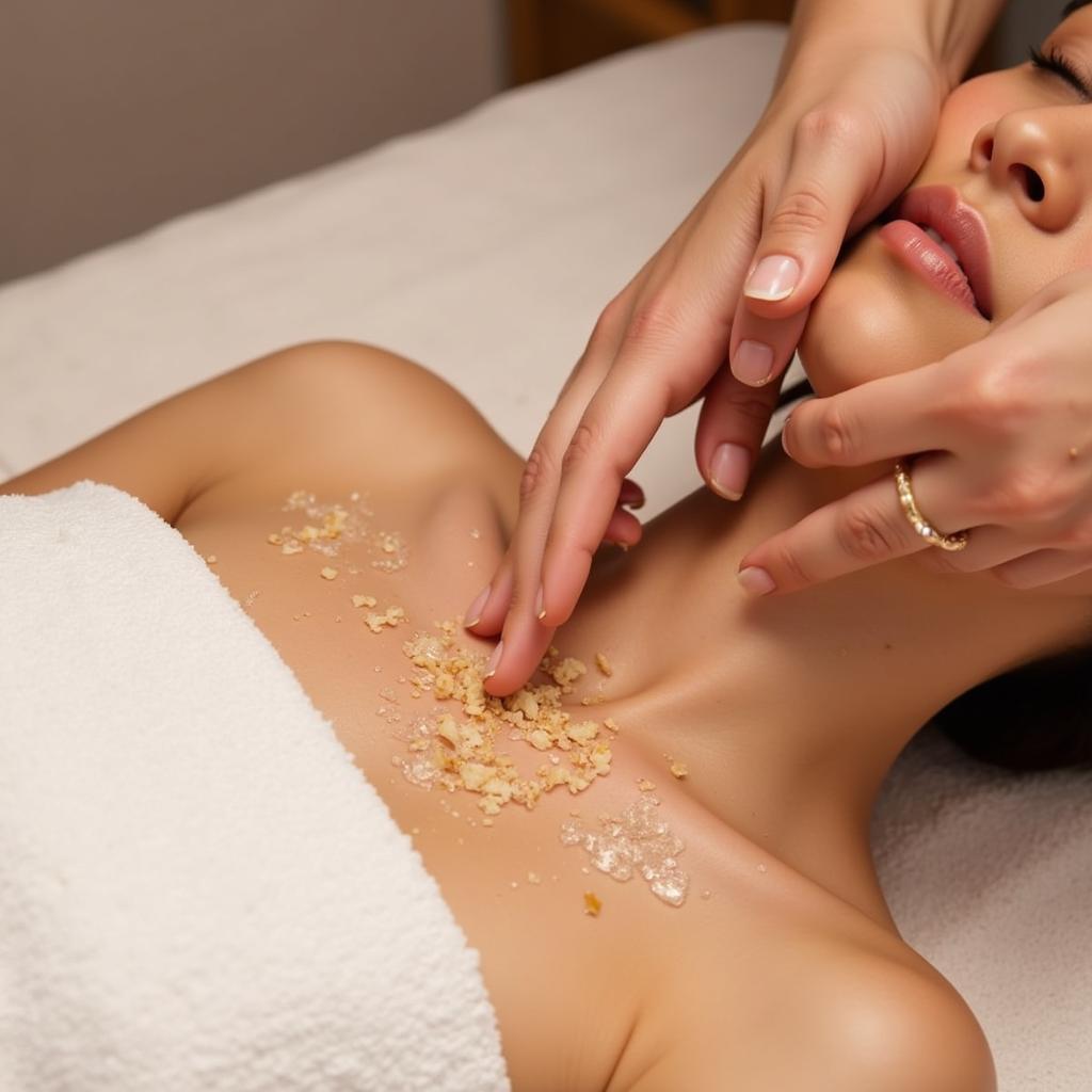 Exfoliating Korean Body Scrub at Mayura Spa