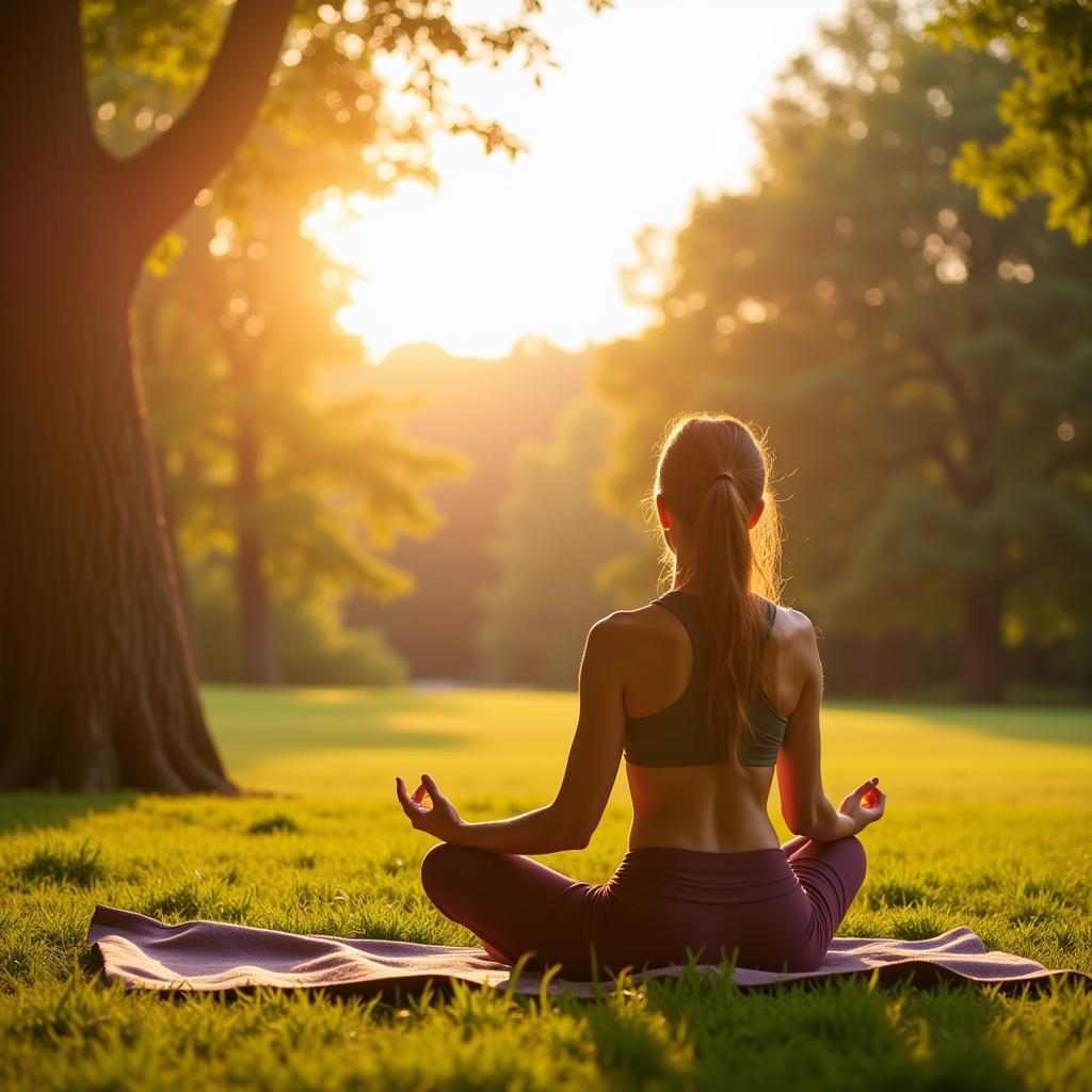 Meditation and yoga for wellness and self-care