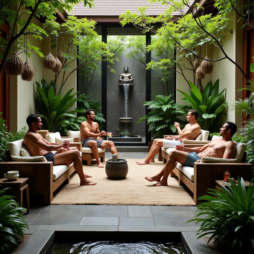 Men's Spa Bali Relaxation Area