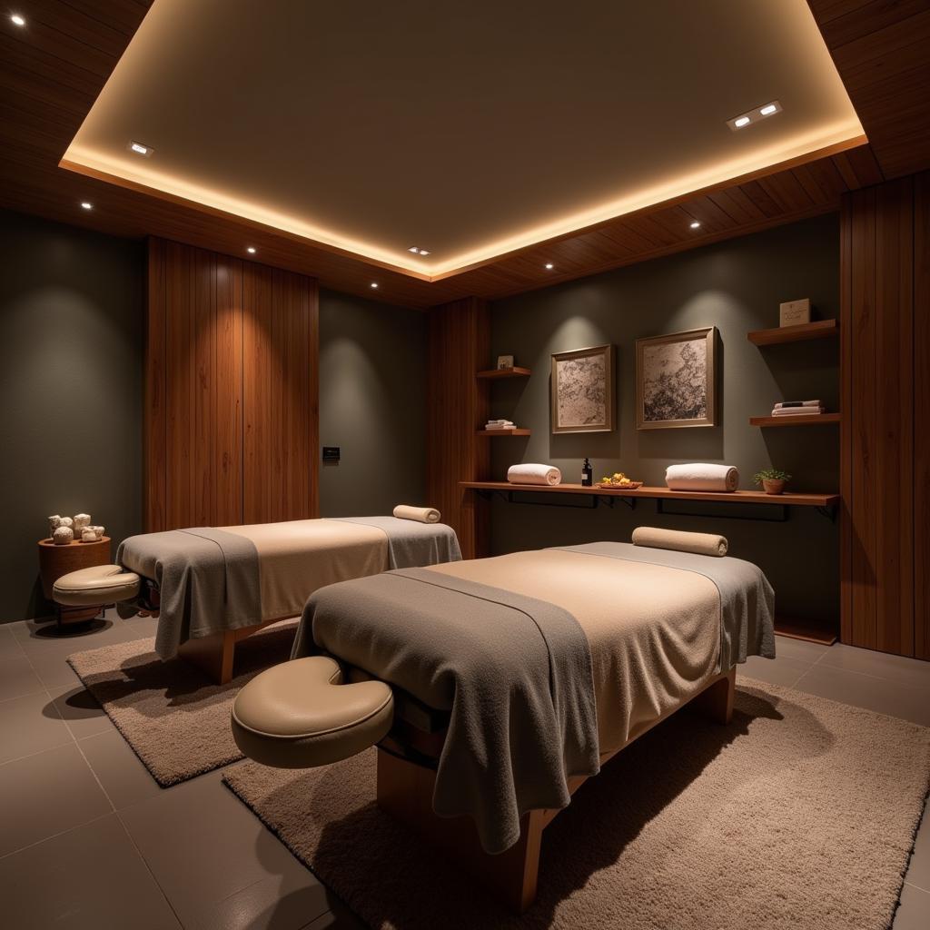 Relaxing Mens Spa Treatment Room