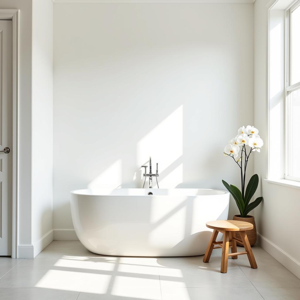 Minimalist Asian Spa Bathroom Design